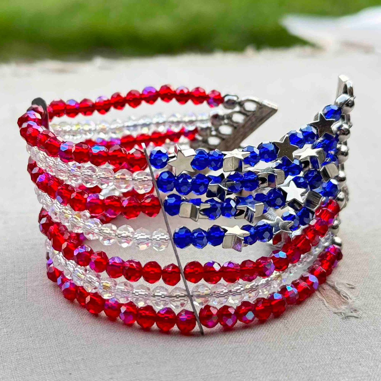 Red White Blue in the USA Dry Gulch Beads Jewelry